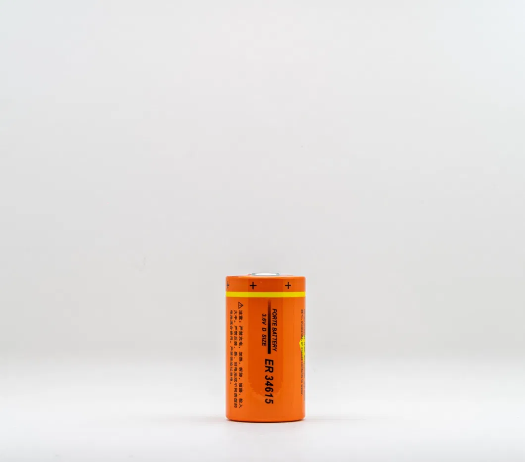 3.0V 12ah D Size Non-Rechargeable Primary Lithium Battery Disposable Cylindrical Battery Cr34615 for Meter