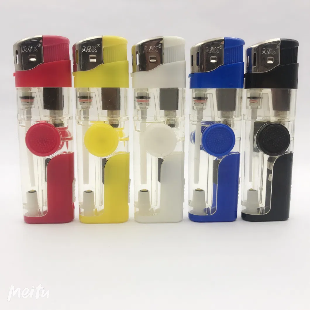 Custom Logo Refillable Electric Cigratte Smoking Flameless Charging Kitchen Lighter